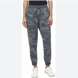 Spendid Camo Tencel Jogger Pants, Medium